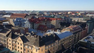 Maisemat Töölöön, Kamppiin ja Ompun eteläpuolelle.