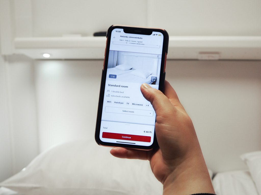 Omena-hotellien mobiilisovellus